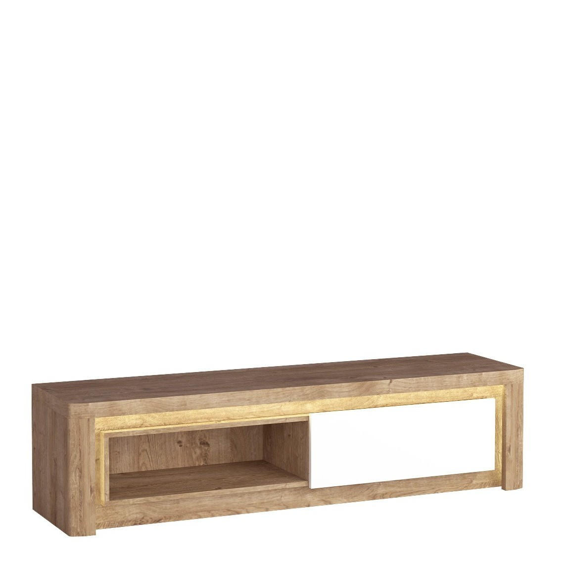 LOWBOARD VARUS 162/40,5/42 cm, Eichefarben - Eichefarben, Holzwerkstoff (162/40.5/42cm) - MASSENO