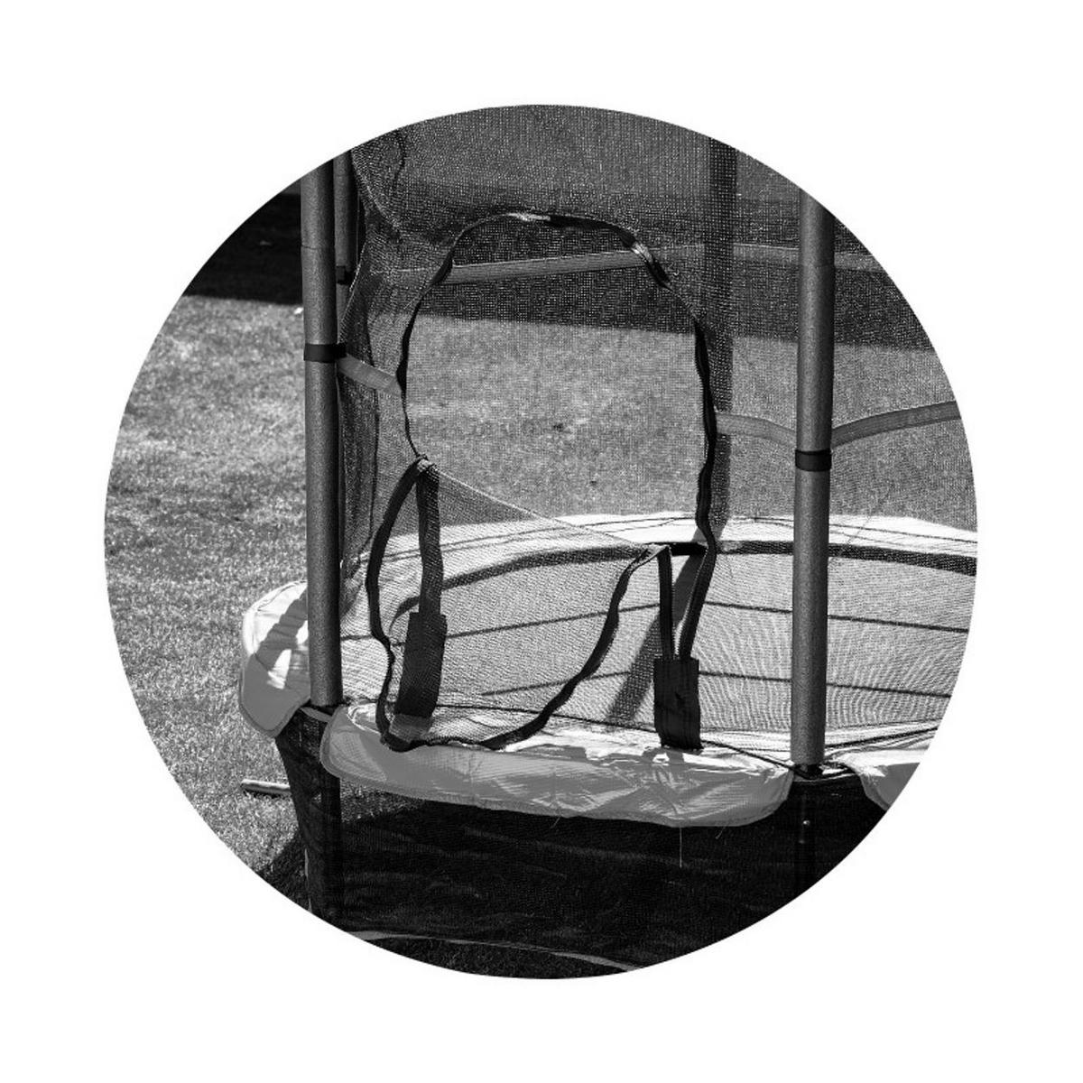 KINDERTRAMPOLIN Up und Down 140 cm rot Sicherheitsnetz Gummibänder bis 27kg - Rot, Textil (140/140cm) - Chipolino