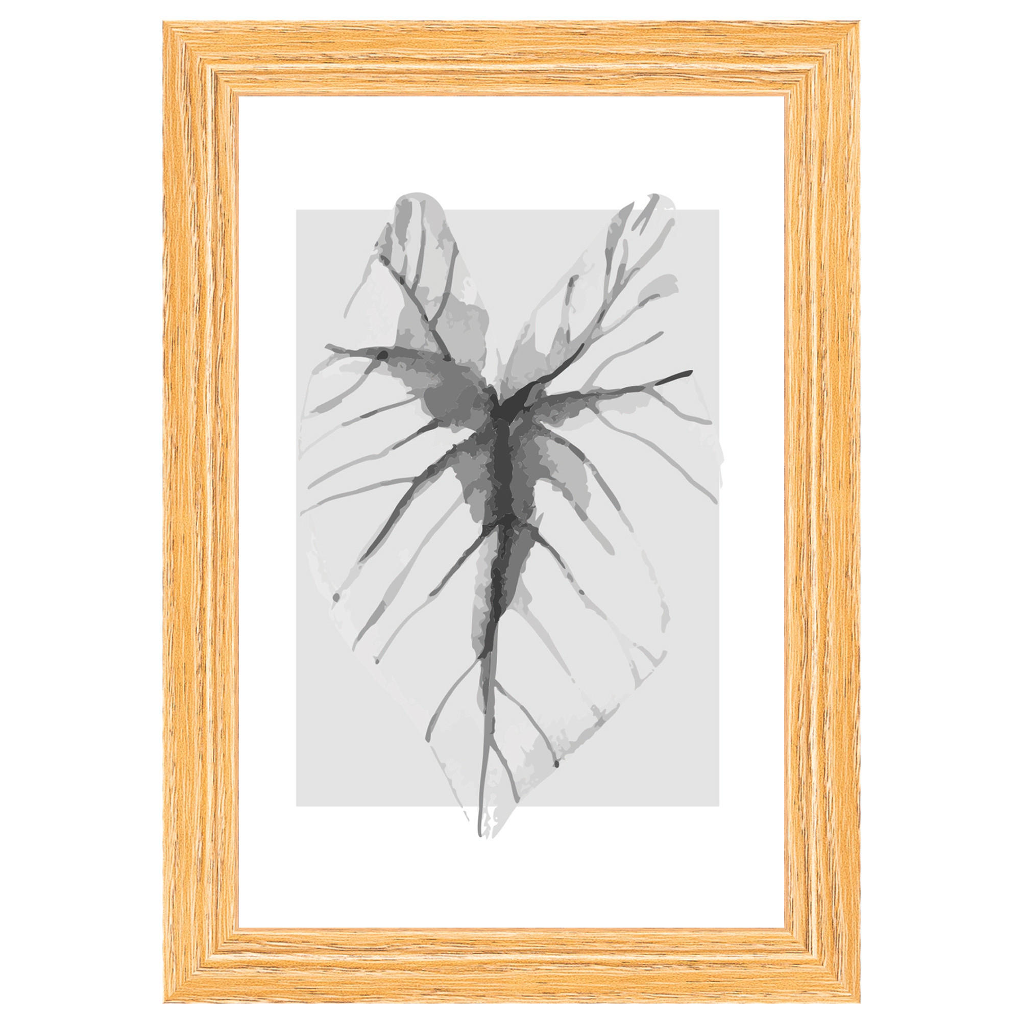 BILDERRAHMEN Ilo Holzrahmen 10x15 cm, H'BRAUN, Blatt - Hellbraun, Holzwerkstoff (12/17cm) - walther design