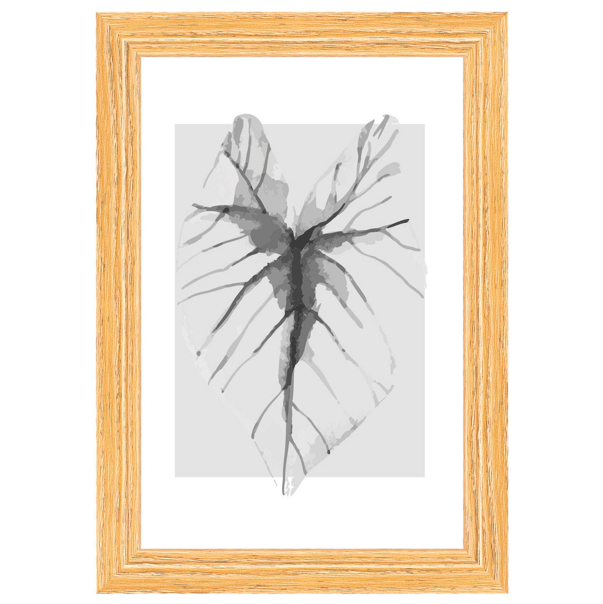 BILDERRAHMEN Ilo Holzrahmen 10x15 cm, H'BRAUN, Blatt - Hellbraun, Holzwerkstoff (12/17cm) - walther design