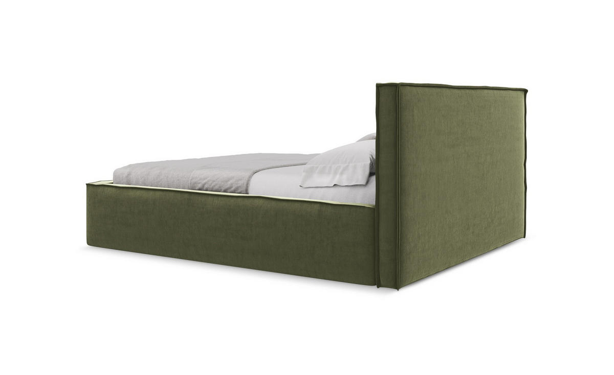 POLSTERBETT mit Bettkasten und Lattenrost 200x225 Violett - Lila/Flieder, Kunststoff/Textil (160/200cm) - Makamii