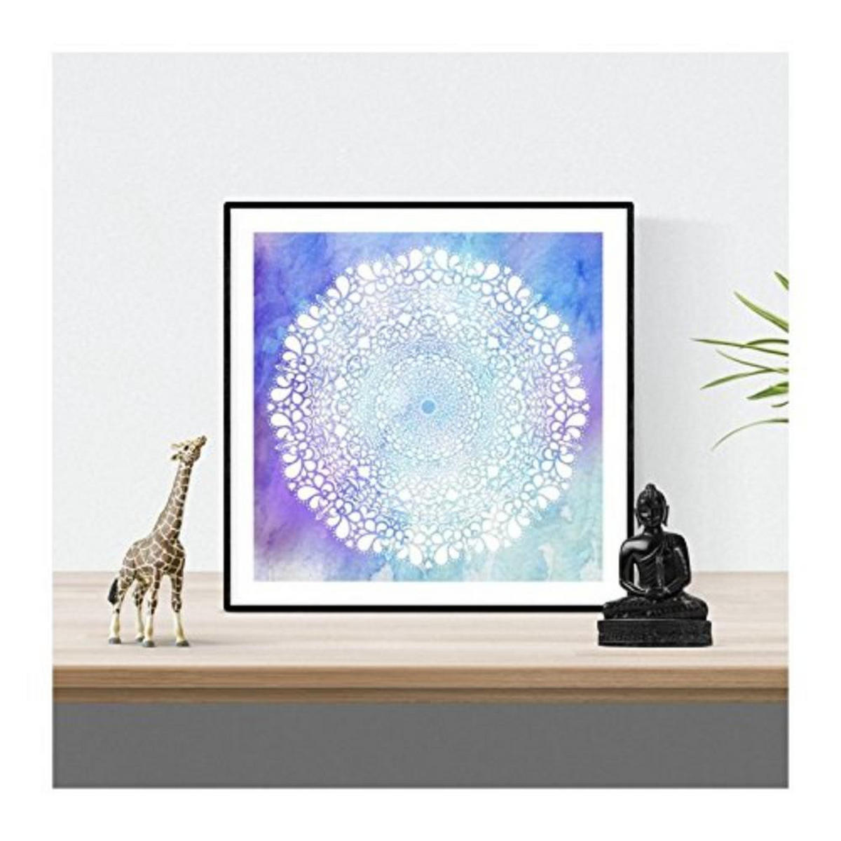 POSTER Set mit 4 Mandalas Jugend 20x20cm Rahmenlos - Klar, Papier (20/3cm) - Nacnic