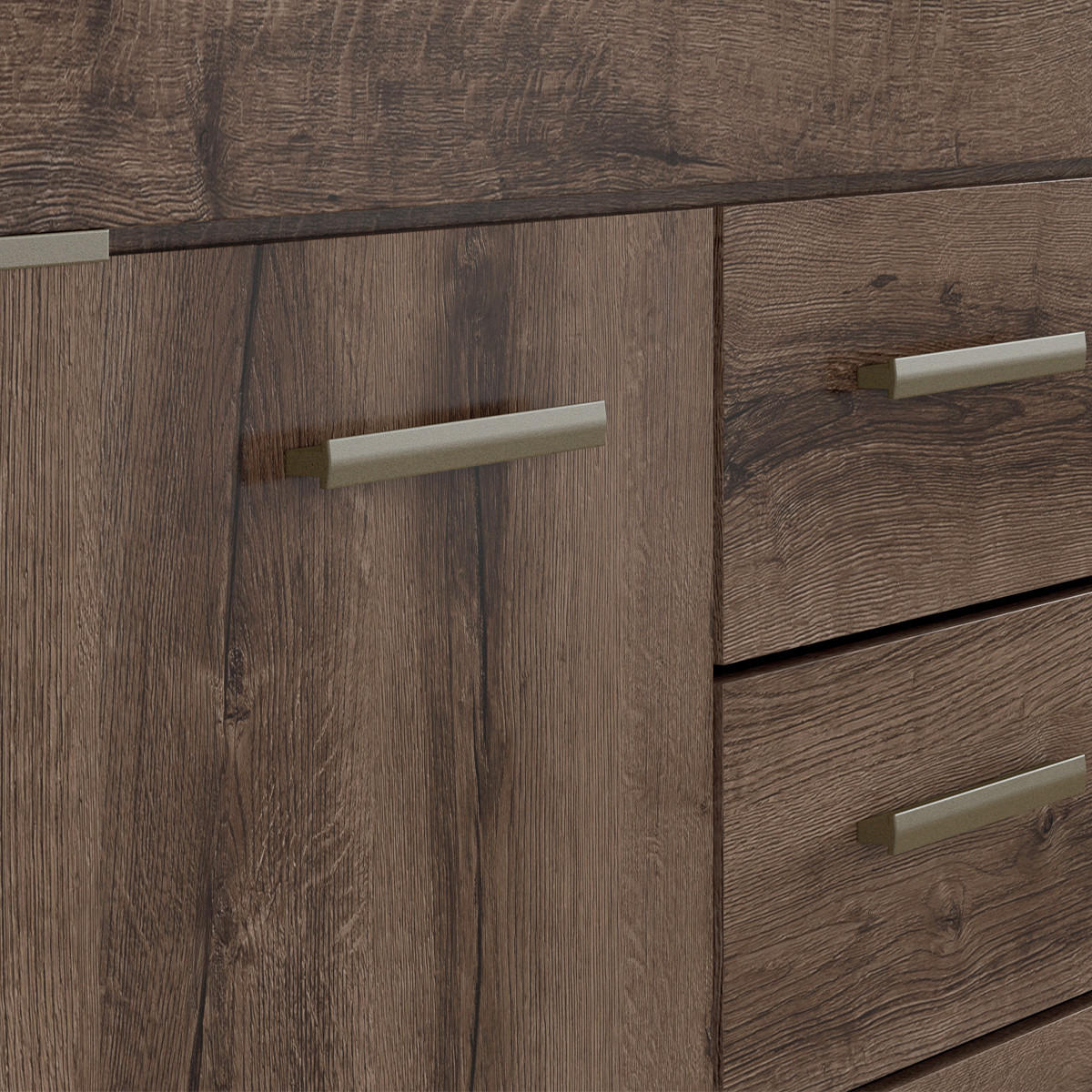 SIDEBOARD Adam Dunkles Holz - Braun, Holzwerkstoff (160/85/45cm) - Petits-meubles