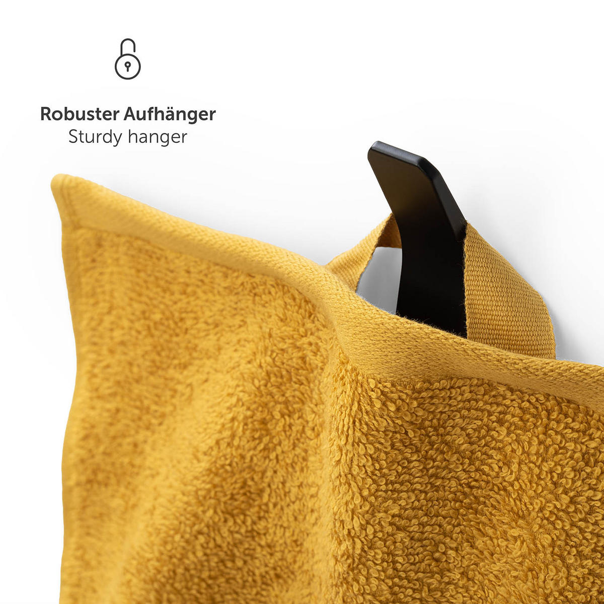 BADETUCH 6-teilig, 2x Badetuch 70/140 + 4x Handtuch 50/100 cm, Gelb - Gelb, Textil (70/140cm) - Blumtal