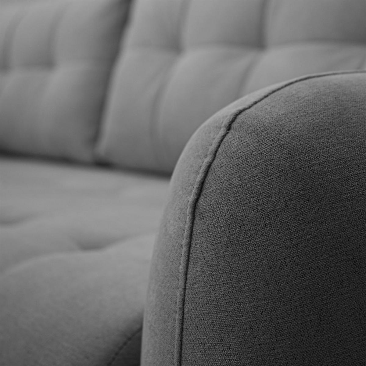 SOFA OMEGA Zweisitzer mit Schlaffunktion, Rosa 15 - Dunkelgrau, Textil (252/92/105cm) - Lookway