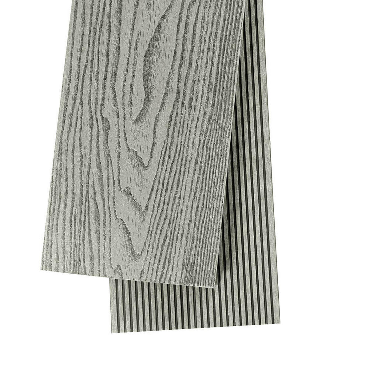 TERRASSENDIELEN SAMANA PREMIUM - Antik, 30m² - Hellgrau, Kunststoff (220/14.6/2.5cm) - Home Deluxe