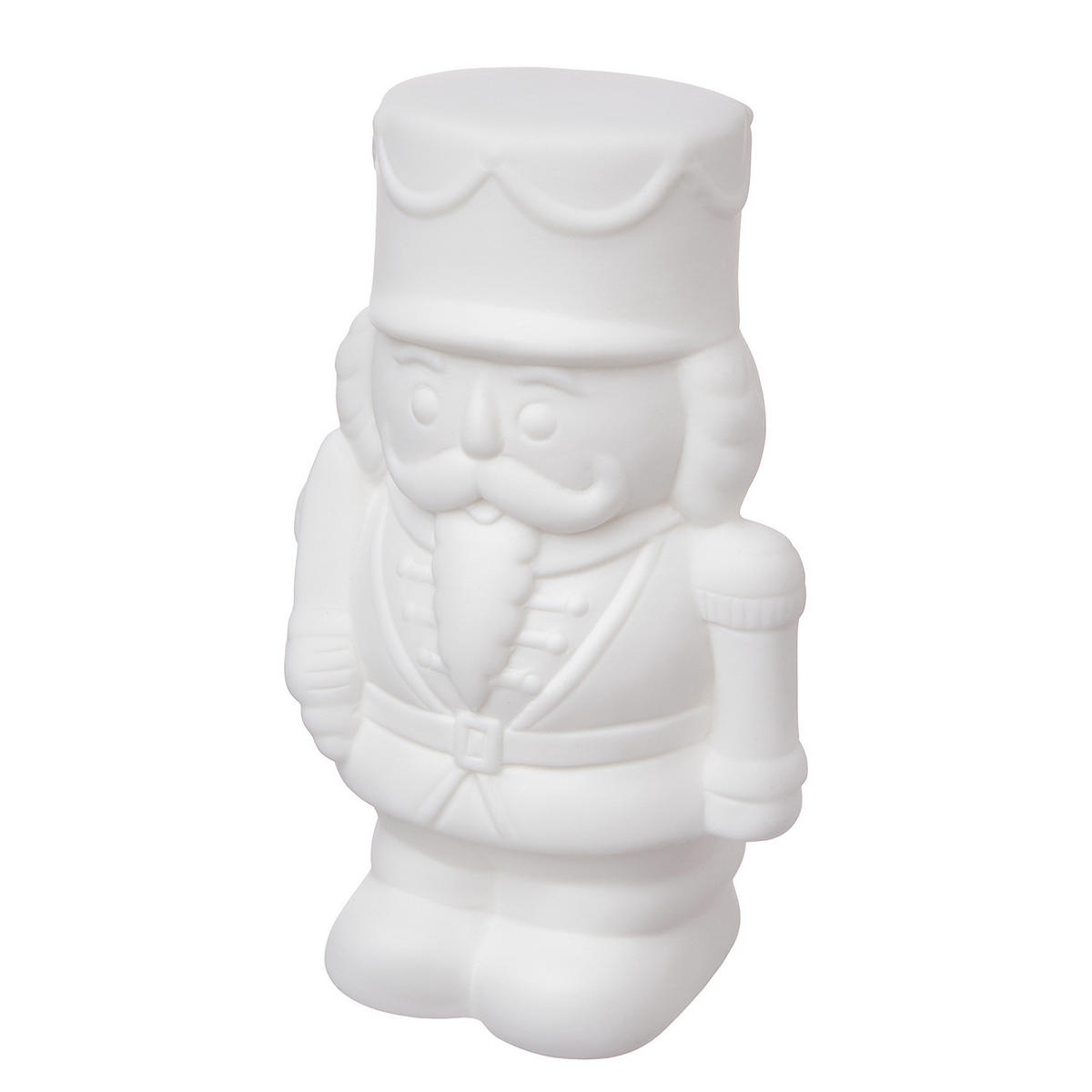 LED-NUSSKNACKER White Christmas - Weiß, Keramik (6/13/8cm) - Butlers