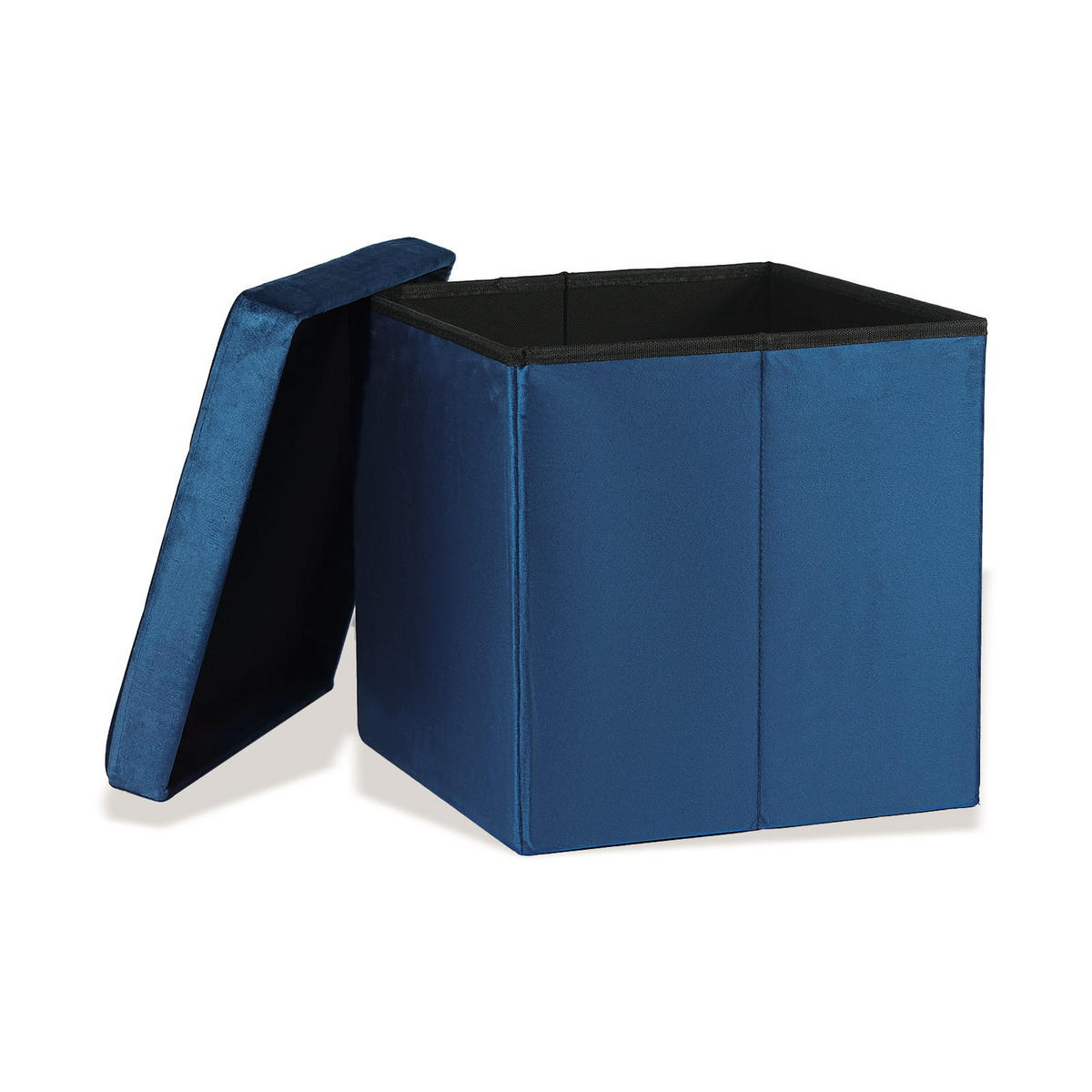SITZBOX Ravello L mit Knöpfen Samt Blau - Blau, Textil (38/38/38cm) - Komodee