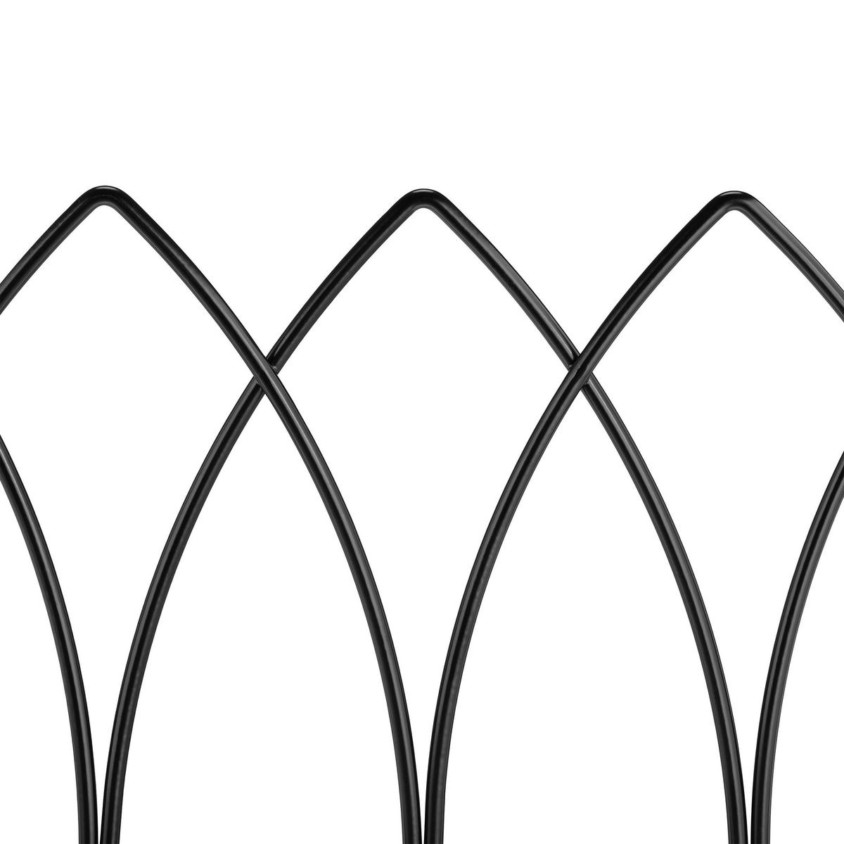 4XBEETZAUN - Schwarz, Metall (43.5/29.5/2cm) - Relaxdays