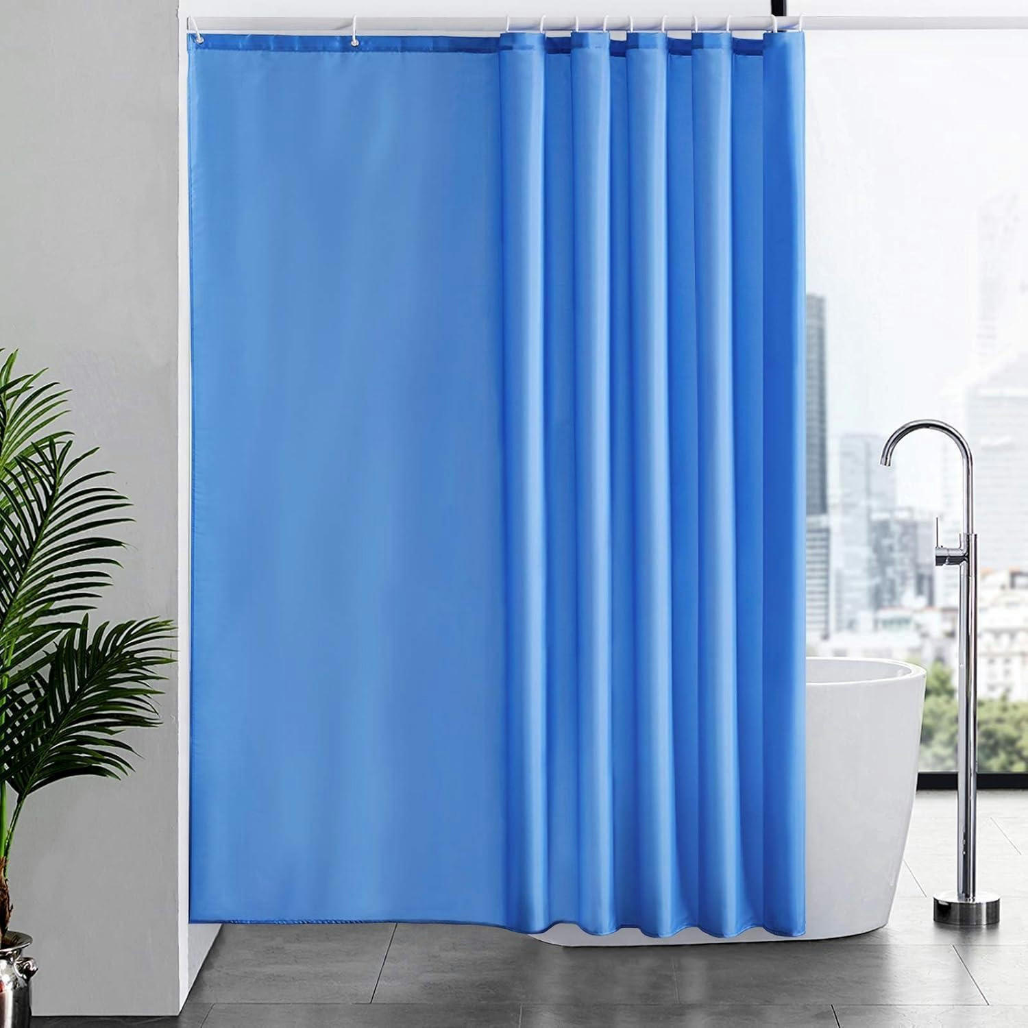 DUSCHVORHANG Textil Blau 200 x 200 cm - Blau, Textil (200/200cm)