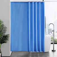 DUSCHVORHANG Textil Blau 200 x 200 cm - Blau, Textil (200/200cm)