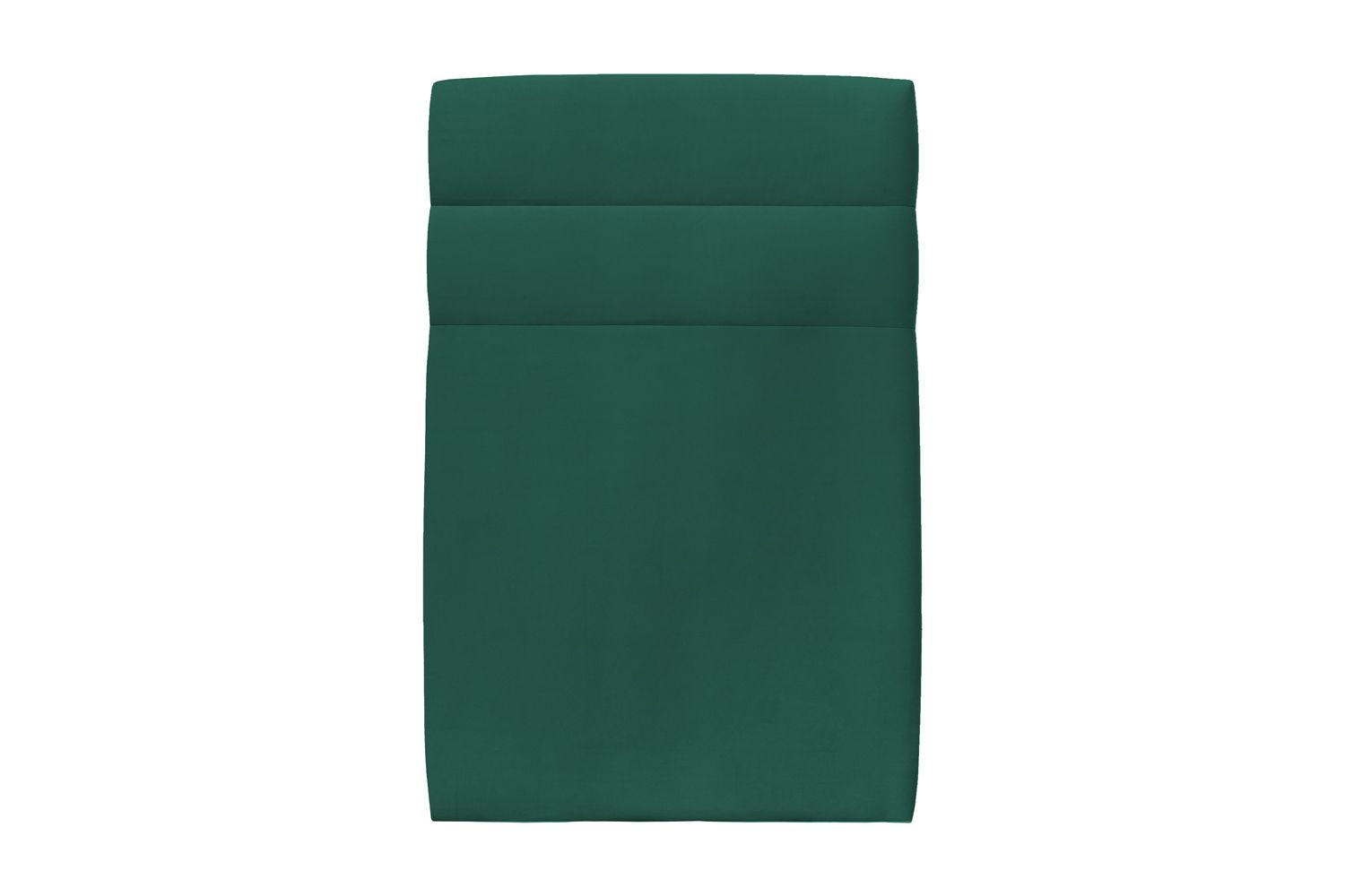 KOPFTEIL Modell Linien – Grüner Samtstoff 90 cm - Beige/Grün, Holz (90/120/10cm) - Sommeil de Plomb