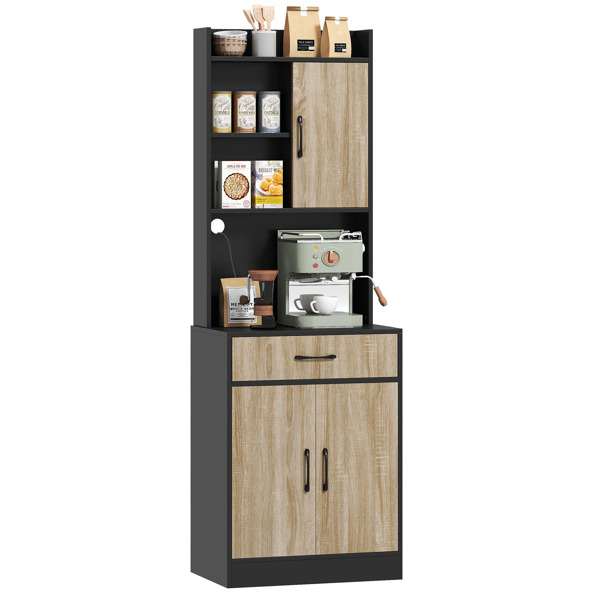 BUFFET DE-08681 Naturholz - Naturfarben, Holzwerkstoff (40/180/60cm) - ComfortXL