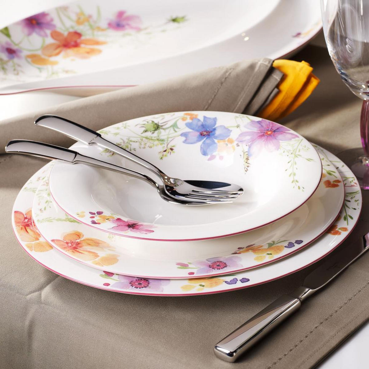 GOURMETTELLER Mariefleur Basic bunt ø 30 cm - Multicolor, Keramik (30cm) - Villeroy & Boch