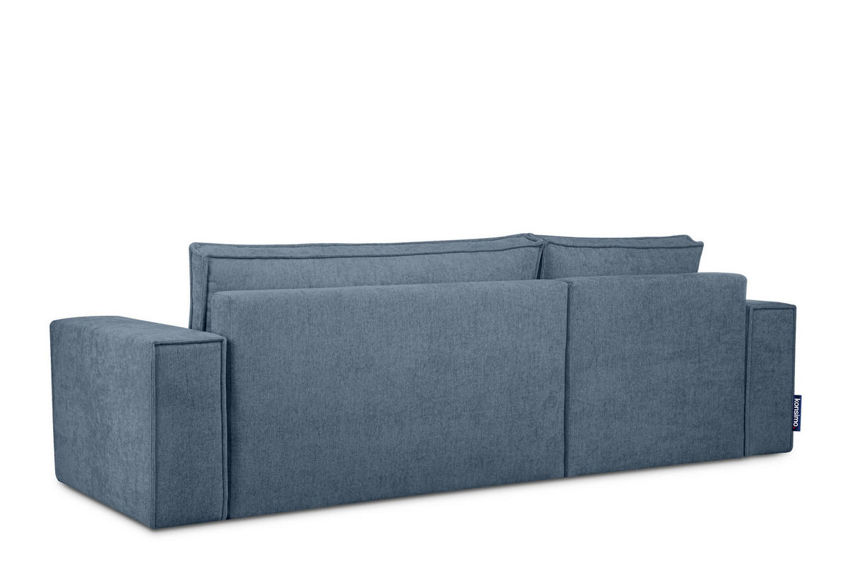 ECKSOFA-LINKS/RECHTS NAPI II mit Schlaffunktion, hellblau - Hellblau, Textil (262/148cm) - KONSIMO®