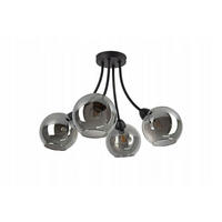 DECKENLEUCHTE Kogel - Transparent/Anthrazit, Glas/Metall (60/60/37cm) - kiki design