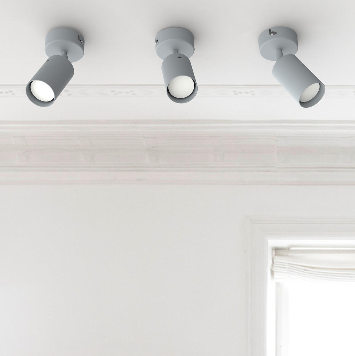 STRAHLER - Grau, Metall (6/6/10cm) - Lumicom