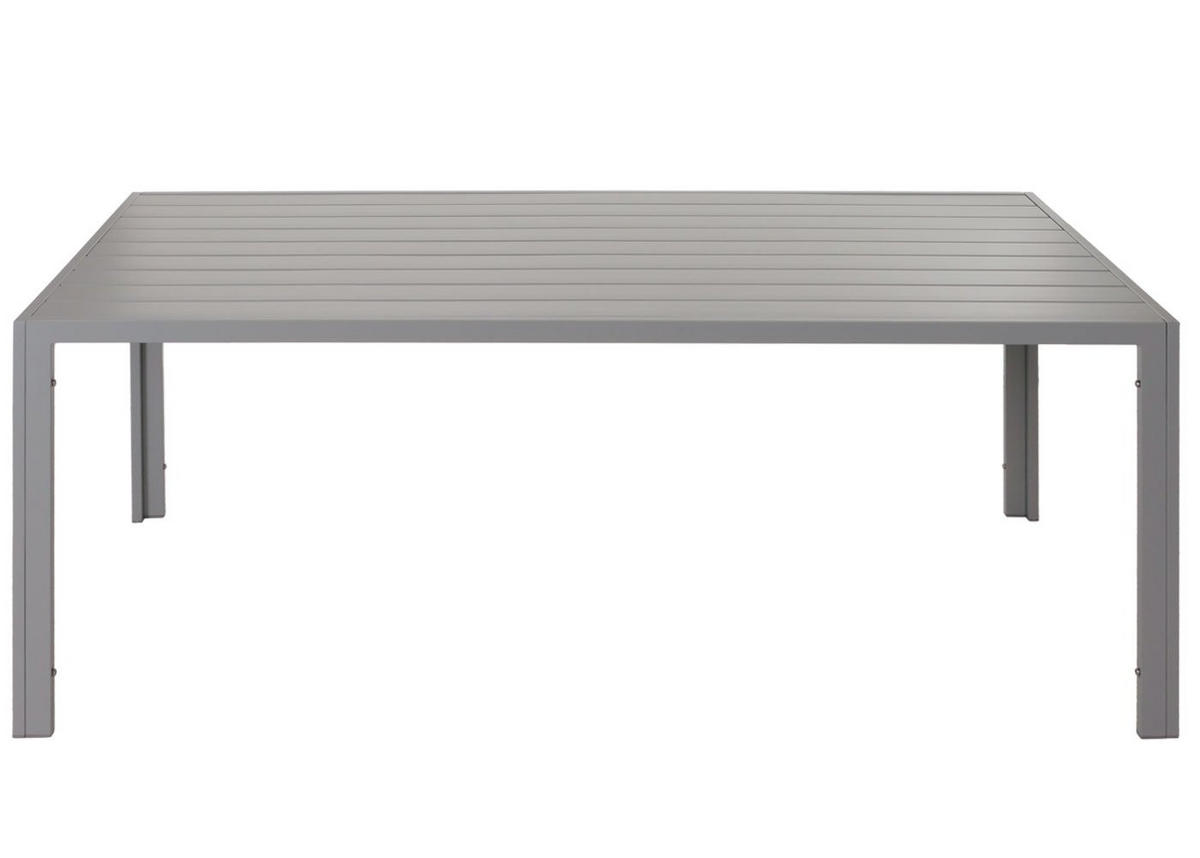 ALU-ESSTISCH 73x180x80cm wetterfest Hellgrau - Hellgrau, Metall (80/180/73cm) - CHEFGASTRO