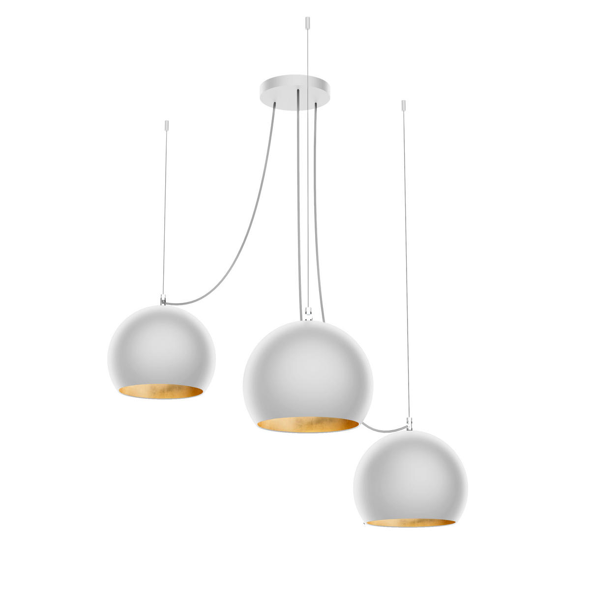 HÄNGELEUCHTE - Goldfarben, Metall (25/25/20cm) - Lumicom