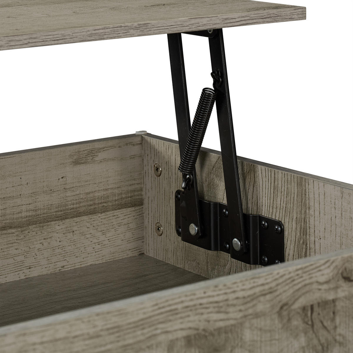 COUCHTISCH - Grau, Holzwerkstoff/Metall (50/110/56cm) - Relaxdays