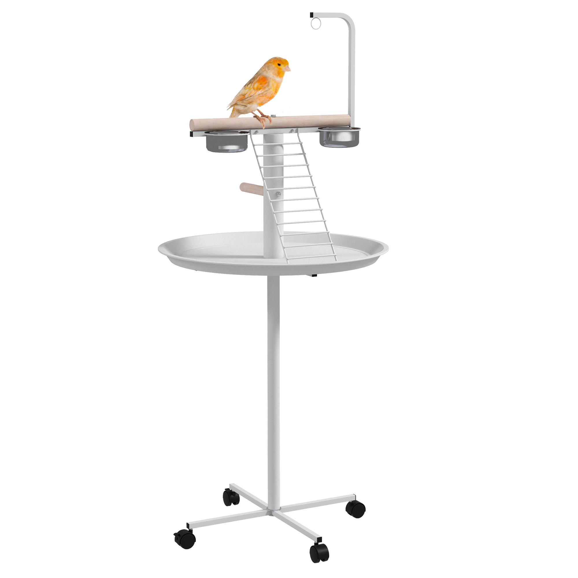 VOGELFUTTERSTATION DE-10944 Weiß - Weiß, Metall (60/138/60cm) - ComfortXL