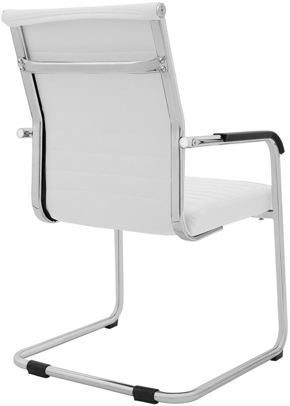 SCHWINGSTUHL Metall Weiß - Weiß, Metall (55/90/62cm) - CLP