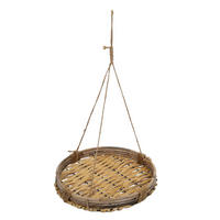 HÄNGETOPF Bambus Rattan Ø 30,5 cm - Braun, Naturmaterialien (30.5/50/30.5cm)