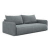 3-SITZER SOFA mit Schlaffunktion Chenille Stoff Blau - Blau/Blaugrau, Kunststoff/Textil (216/86/105cm) - LaMiaSofa