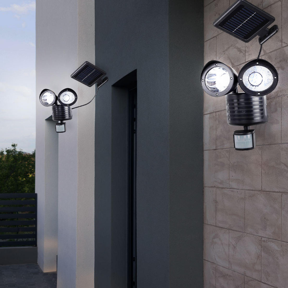 LED STRAHLER Kunststoff Schwarz - Schwarz, Kunststoff (11/18/20.5cm)