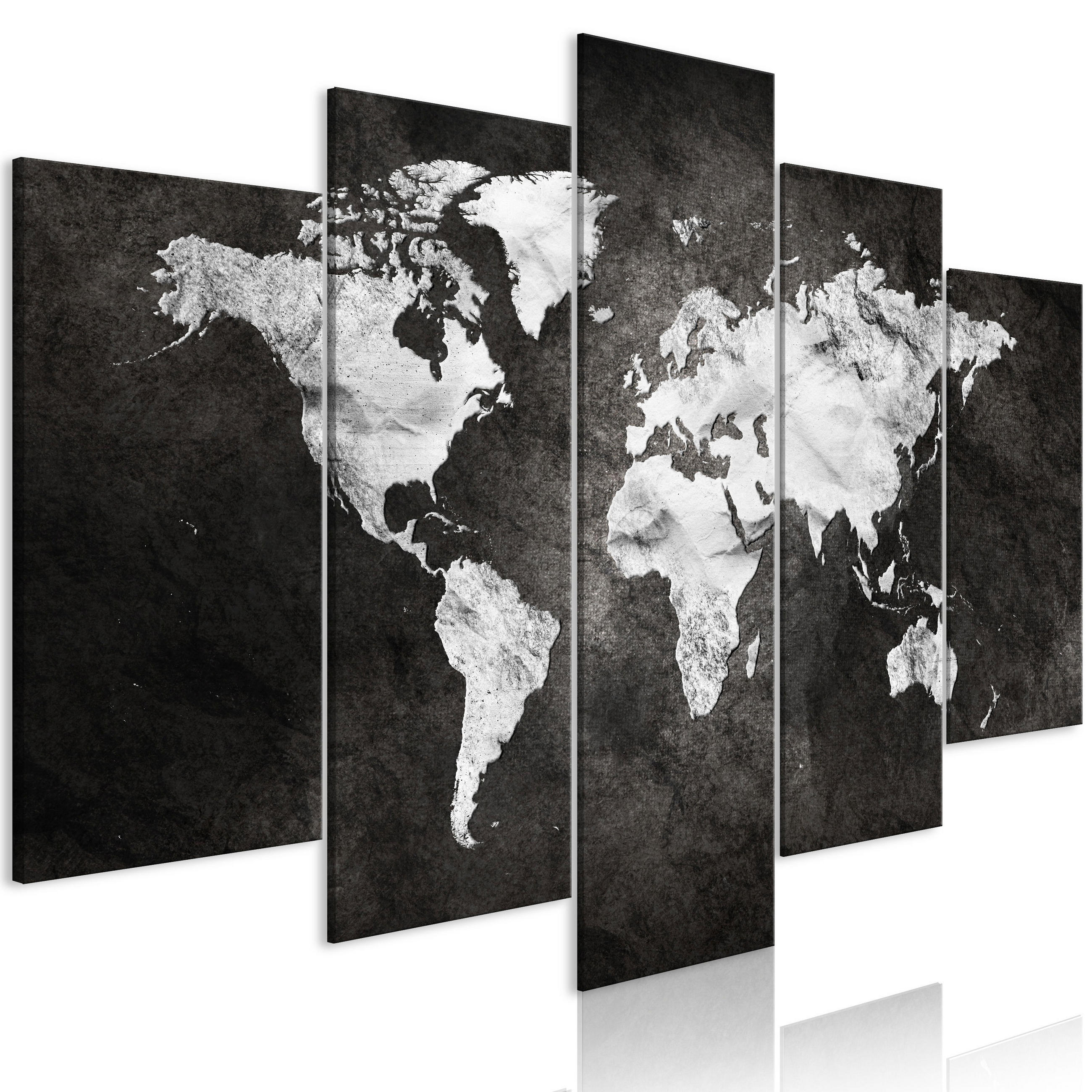 KUNSTDRUCK Schwarz-Weiß 200/100 cm - Schwarz, Textil (200/100cm) - KUNSTLOFT
