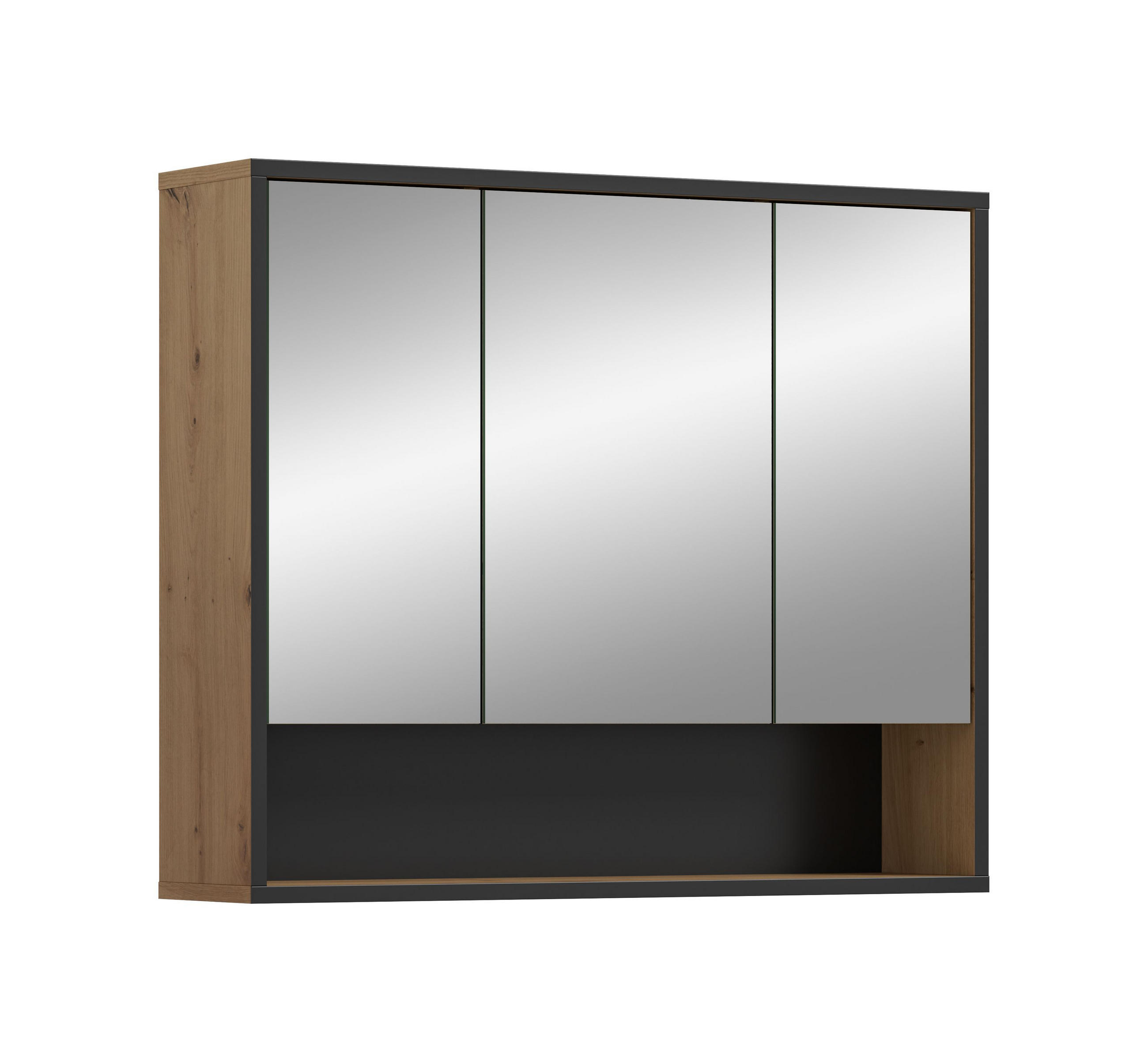 SPIEGELSCHRANK Klara (B/H/T: ca. 80/68/19 cm) in Artisan Oak Nachbildung/Artisan Oak Nachbildung - Eiche Artisan, Holzwerkstoff (80/68/19cm)