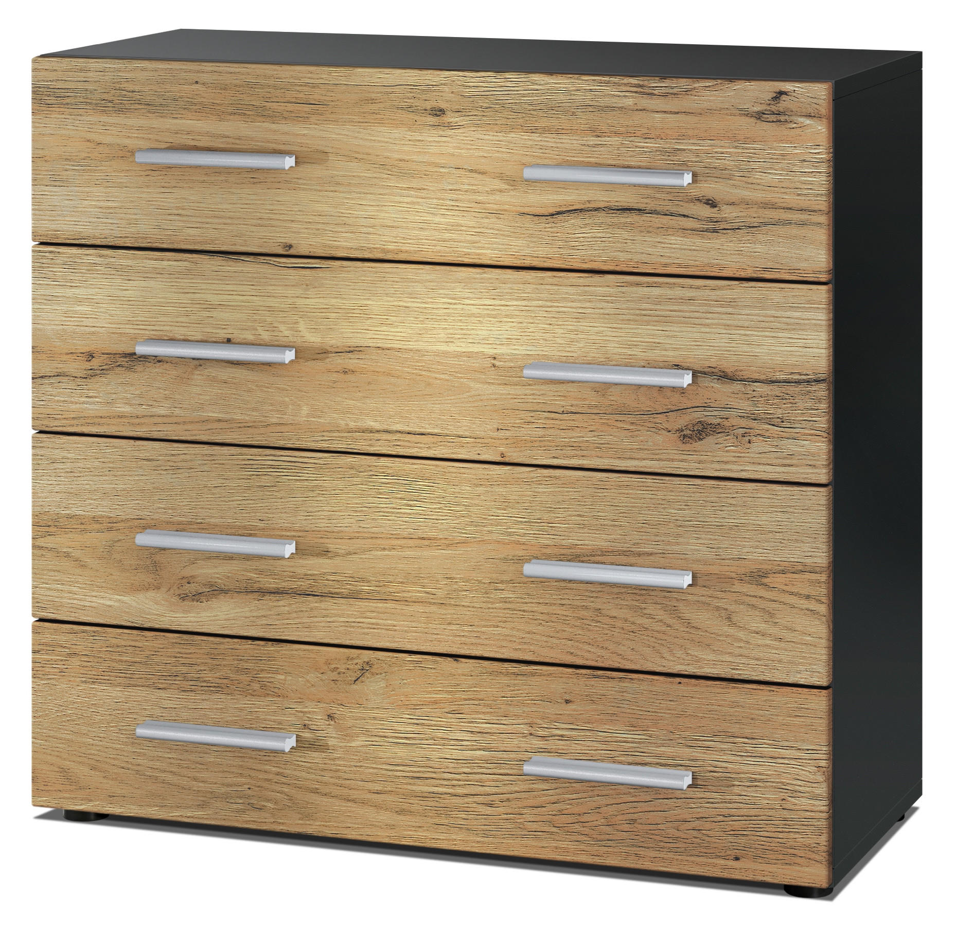 KOMMODE Pavos Eiche Natur - Eichefarben, Holzwerkstoff (76/72/35cm) - Vladon