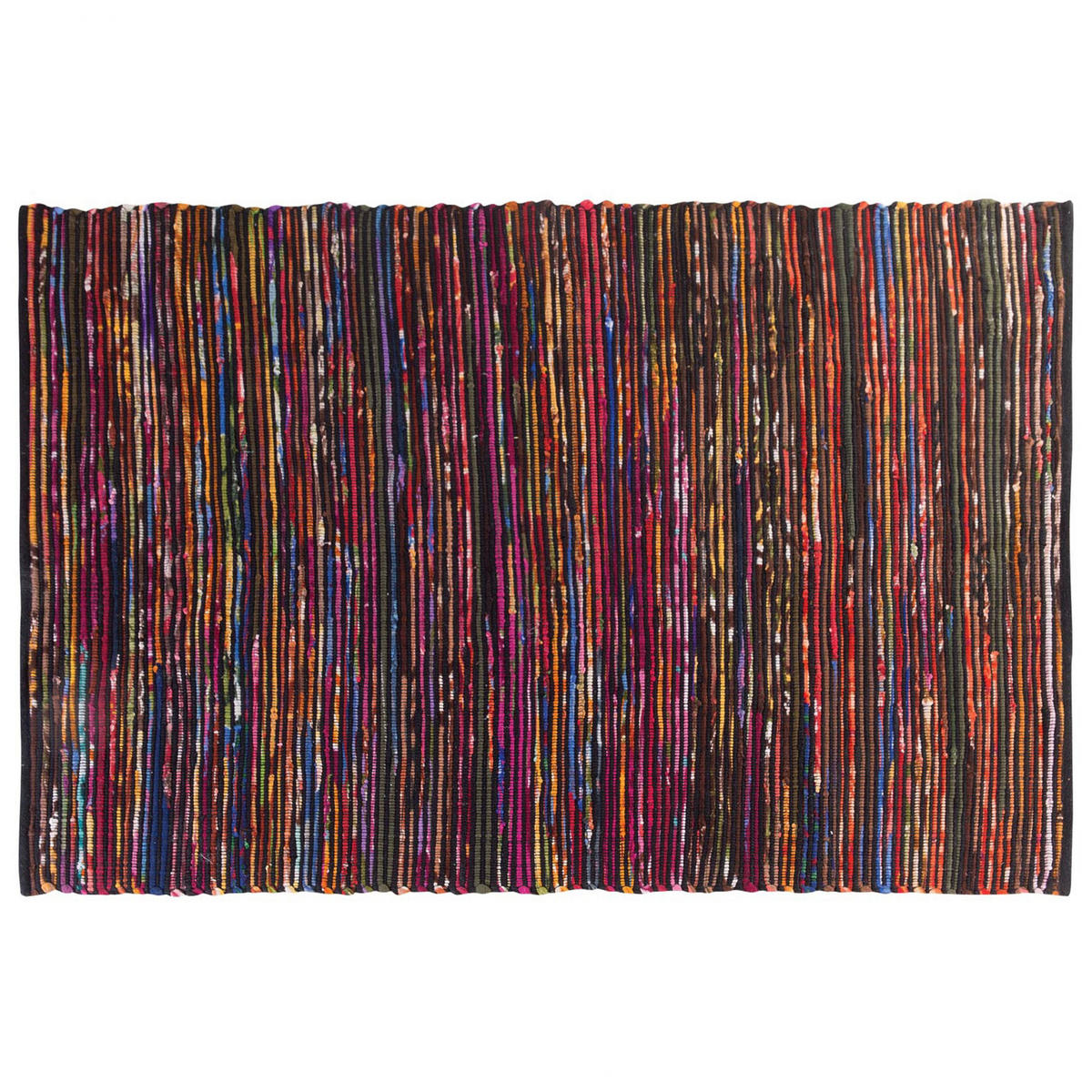 TEPPICH geflochten Bartin 200/140 cm - Multicolor, Kunststoff (140/200cm) - Beliani