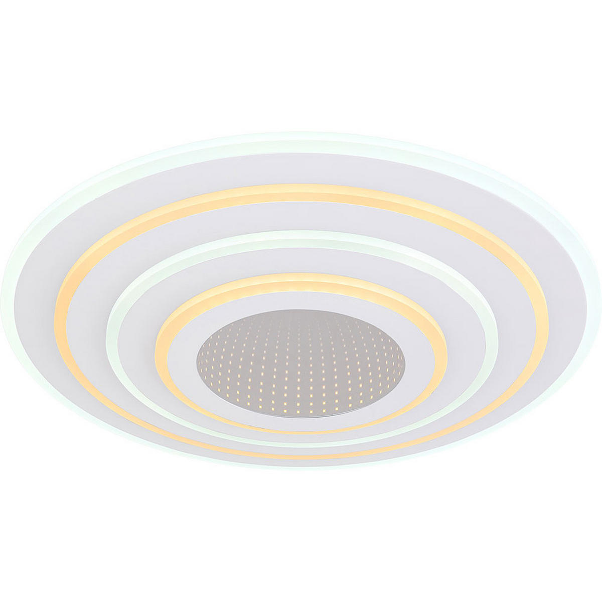 LED DECKENLEUCHTE Jocelyn Weiß Metall - Weiß, Metall (42/42/7cm) - Globo Lighting