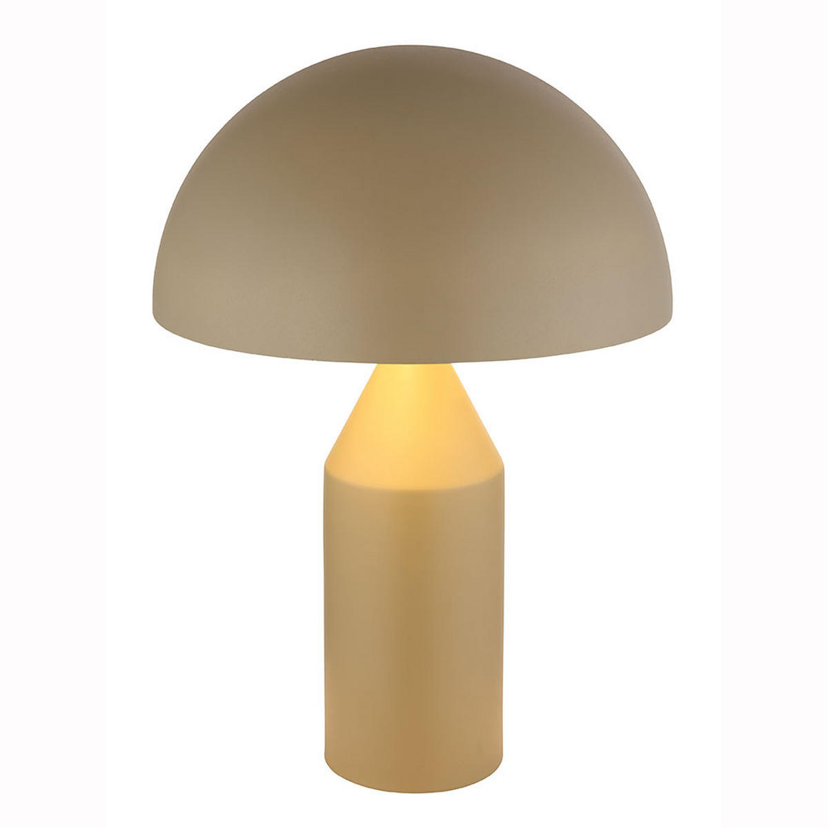 TISCHLEUCHTE Metall Sandfarben Beige 2 flammig - Beige, Metall (28/28/39cm) - Globo Lighting