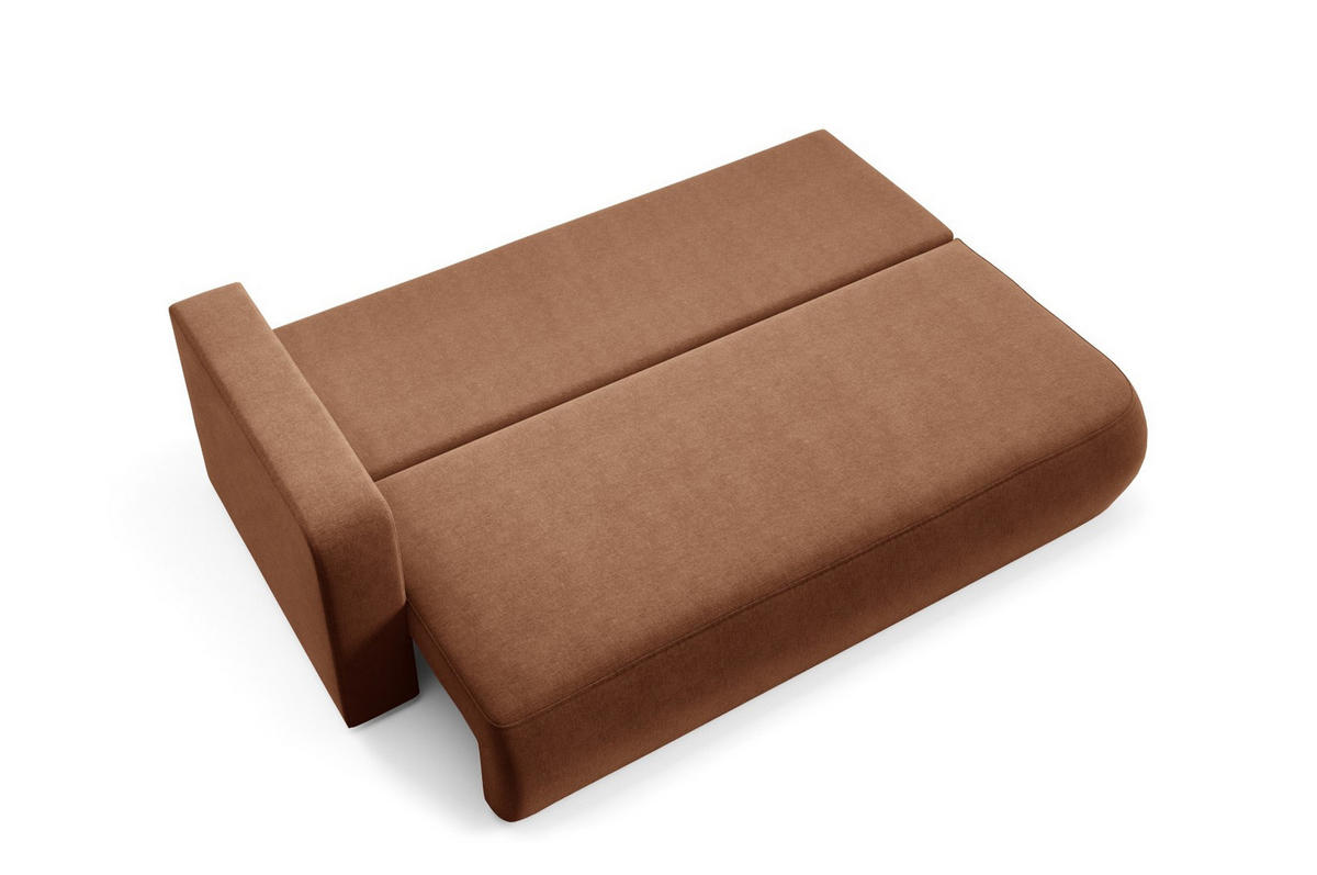 SCHLAFSOFA mit Bettkasten Kupferfarben - Schwarz/Kupferfarben, Holz/Holzwerkstoff (228/82/106cm) - Furnisell
