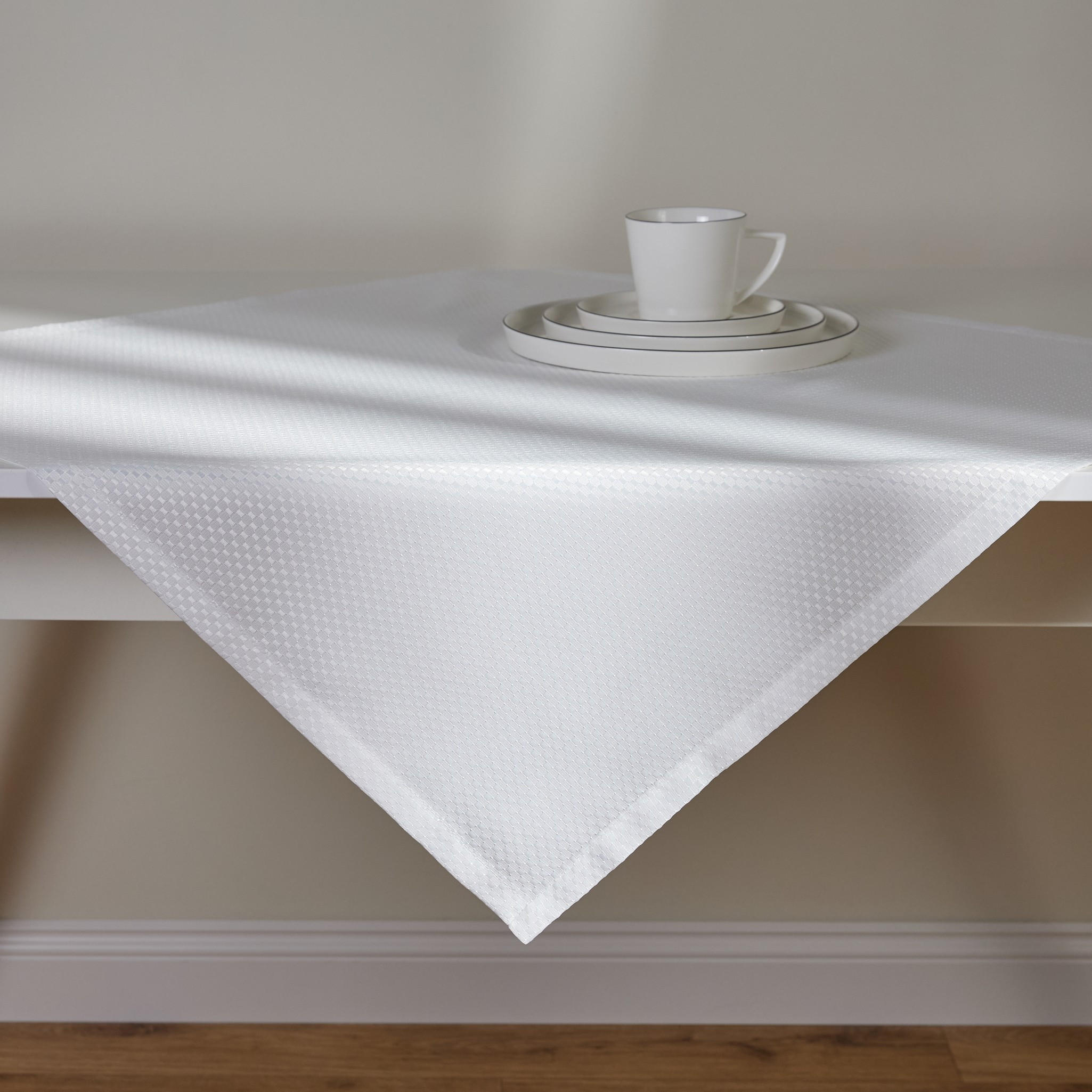 TISCHDECKE Arpuro - Weiß, Textil (80/80/1cm) - home&you