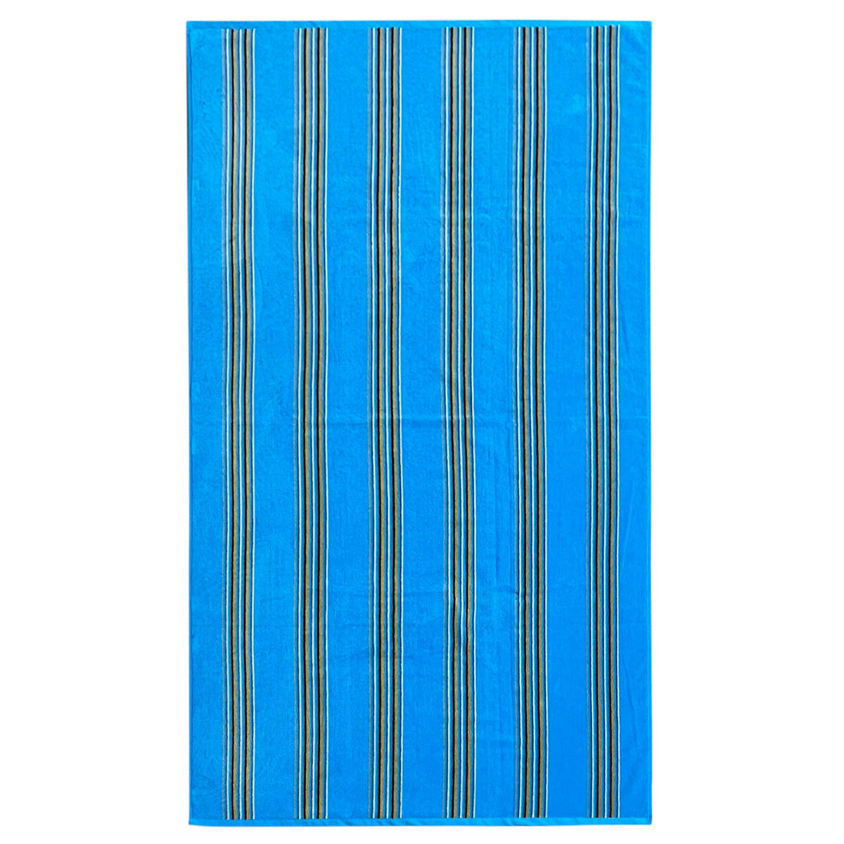 STRANDTUCH Frottee Velours Jacquard Milonga Türkis 70x140 400g/m² - Blau, Textil (70/140cm) - LE COMPTOIR DE LA PLAGE