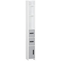 HOCHSCHRANK DE-12432 15/17/120 cm Grau - Grau, Holzwerkstoff (17/120/15cm) - ComfortXL