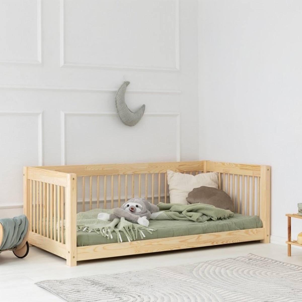 POSTEL 90/190 Perrine Přírodní dřevo - hnědá, dřevo (90/190cm) - Petits-meubles