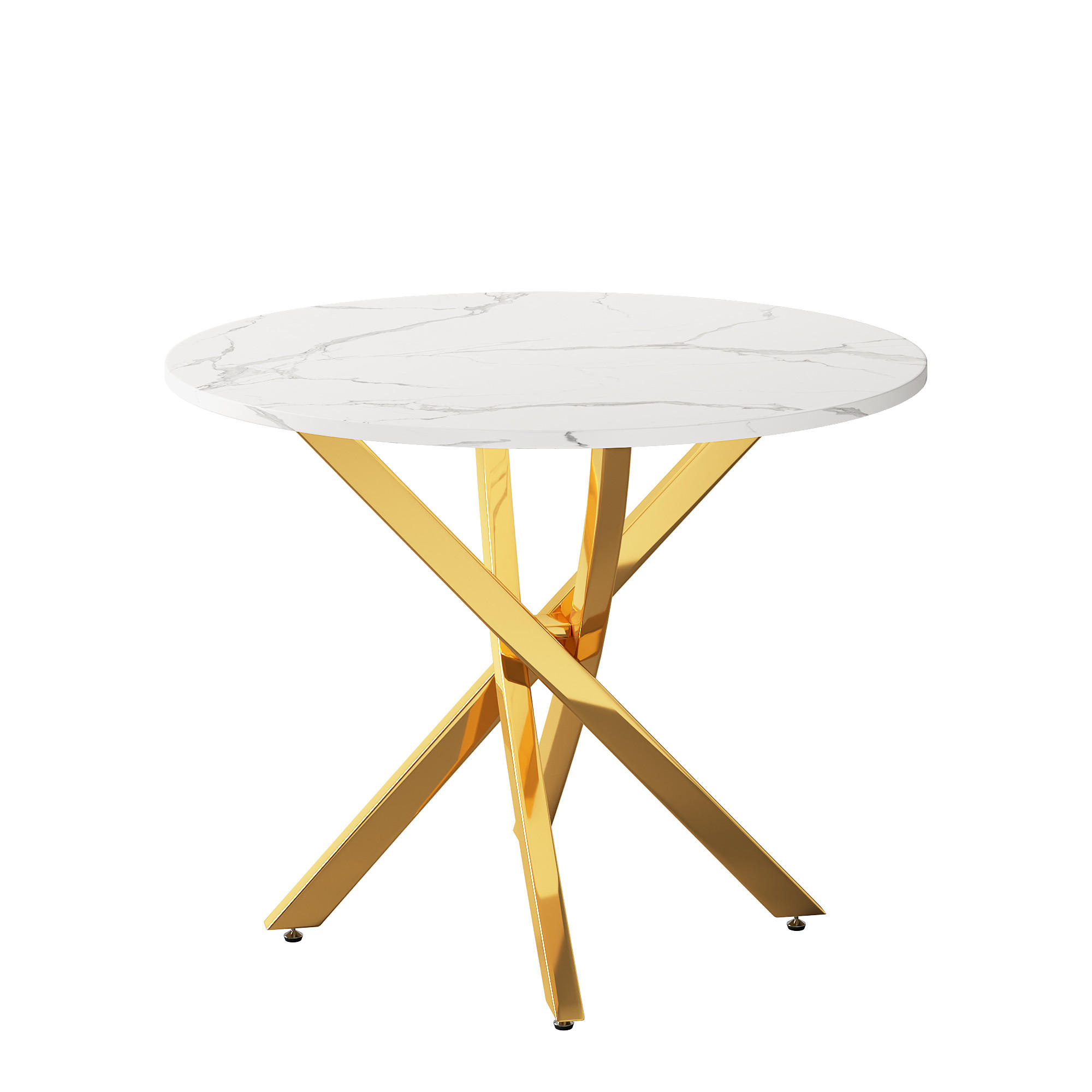 ComfortXL Esstisch Weiß 80x75x80 cm