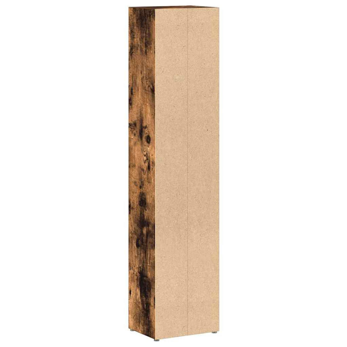 CD-REGALE 2 STK. RÄUCHEREICHE 21X16X93,5 CM HOLZWERKSTOFF - Braun, Holz (16/93.5/21cm) - vidaXL