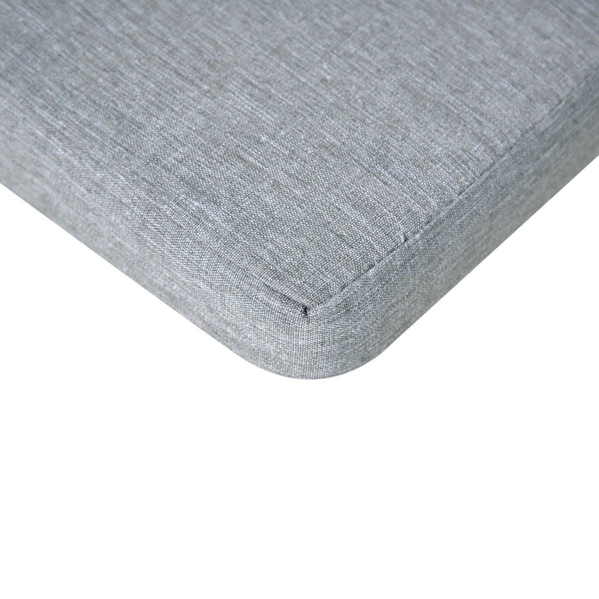 Gartenstuhlkissen 8er-Set Grau meliert 46/46 cm Sassari Premium - Grau, Textil (46/5/46cm) - Beliani