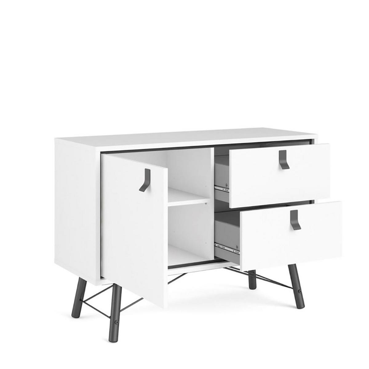 SIDEBOARD weiss - Weiß, Holzwerkstoff (40/72/102cm) - ebuy24