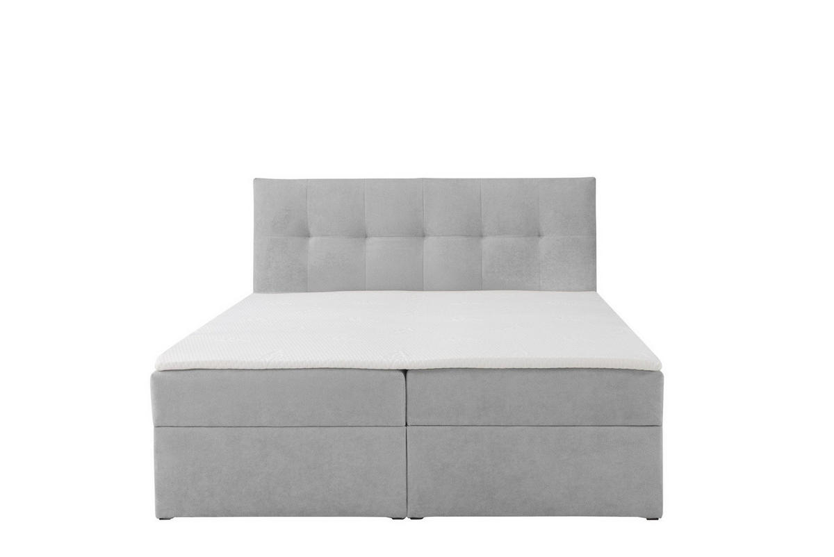 BOXBETT Toronto 180x200 Bonell-Matratze H3 und Topper - Silberfarben/Grau, Holz/Holzwerkstoff (180/200cm) - Ravio