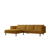 ECKSOFA Agada In Poso - Gelb, Holzwerkstoff/Textil (281/174cm) - Fun Möbel