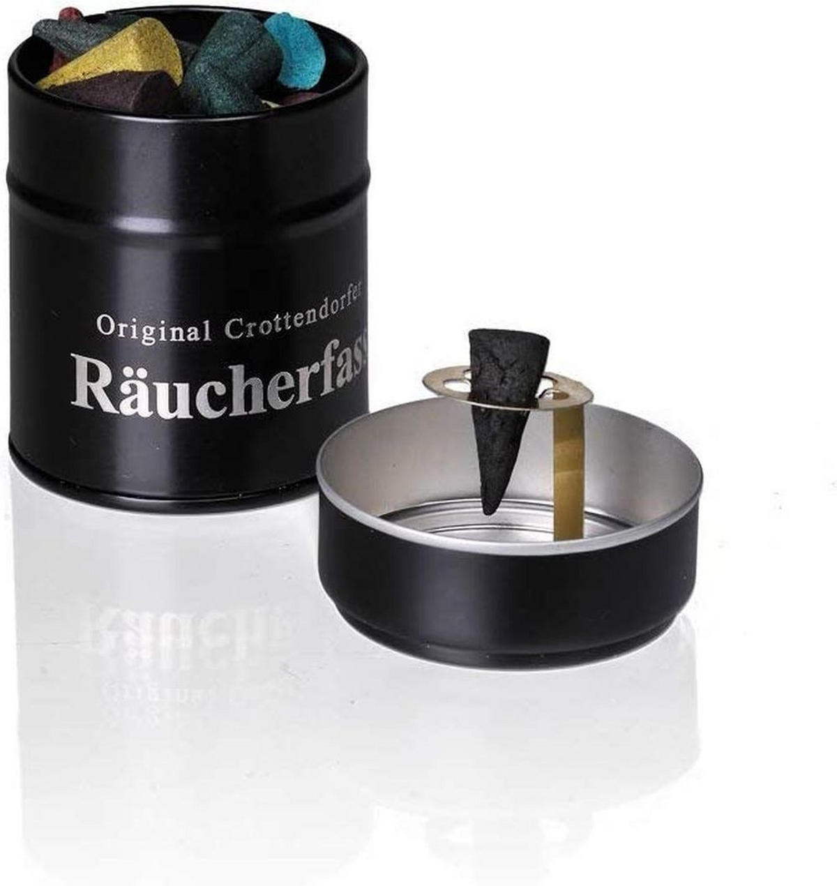 RÄUCHERFASS Zimtapfel - Multicolor, Holz (0.6/1/0.6cm) - Crottendorfer