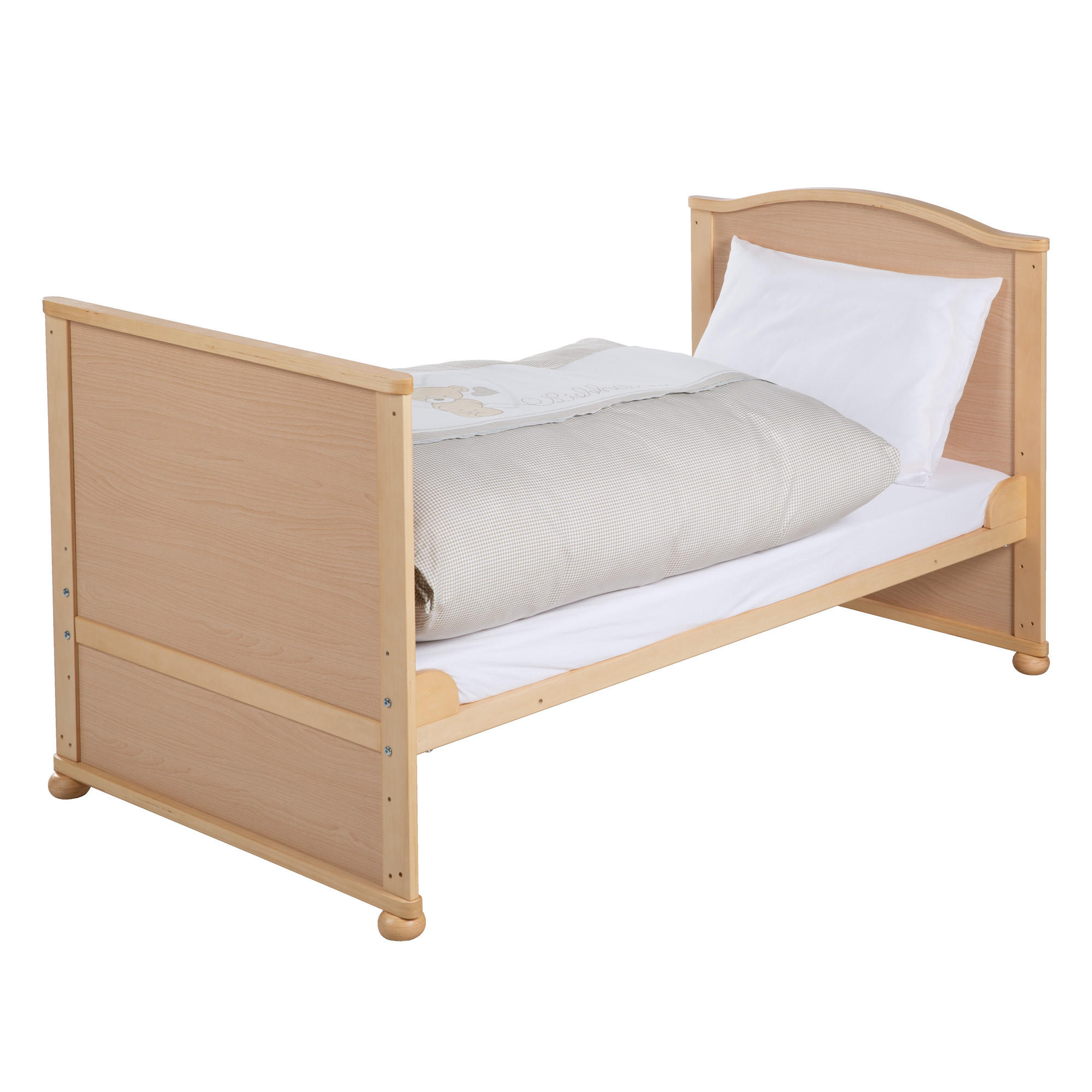 BABYBETT Liebhabär 70 x 140 cm inkl. Textilien - Naturfarben, Holzwerkstoff (70/140cm) - Roba