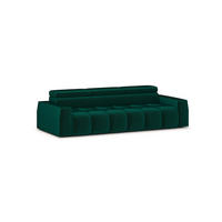 SOFA Darcy - Grün, Holzwerkstoff/Textil (303/98/115cm) - Fun Möbel