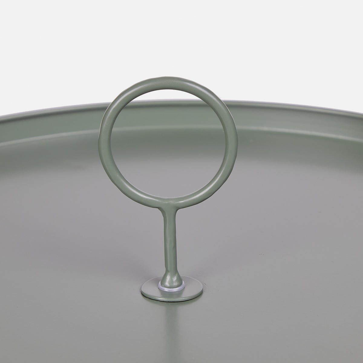 BEISTELLTISCH Porter mit Griff - Grün, Metall (45/45/53cm) - Butlers